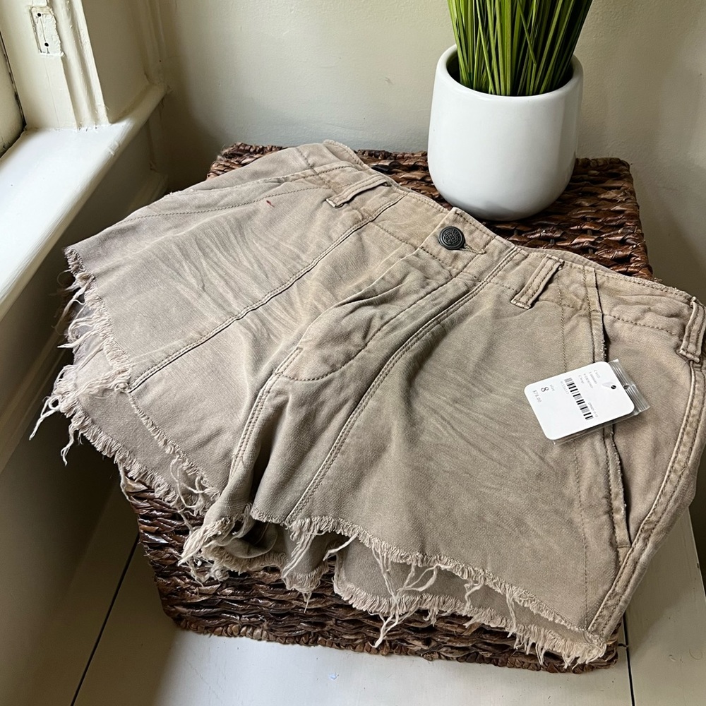 Free People Shorts in Khaki